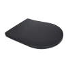 Сидіння для унітаза (Robin 660, Scorpio 520,660) 460x362x50 мм, Matt Black, з мікроліфтом, Slim Duroplast, Quick Release Qtap