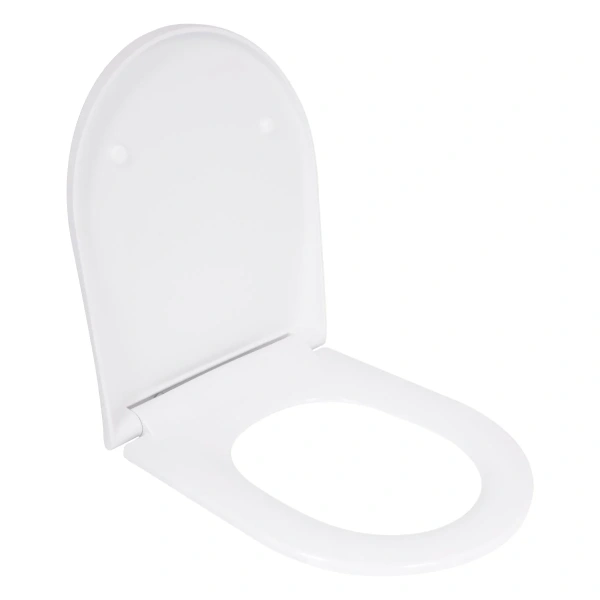 Qtap Сидіння для унітаза (Robin 490, Scorpio 490) 430x363x60 мм, White, з мікроліфтом, Slim Duroplast, MagLock
