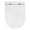 Унітаз підвісний безобідковий Kroner Harz WHI493736 RIMLESS з сидінням Slim Duroplast / Soft-close /
