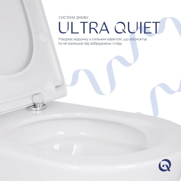 Унітаз підвісний Qtap Scorpio ML Ultra Quiet 520x365x365 мм, з сидінням Soft-close MagLock, White