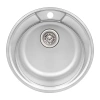 Кухонна мийка Qtap D490 Satin 0,8 мм