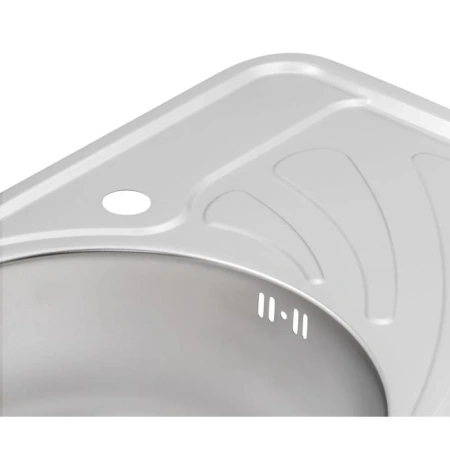 Фото Кухонна мийка Qtap 67*44L Satin 0,8 мм
