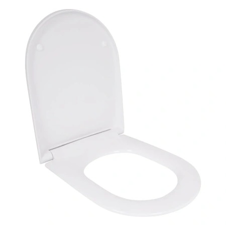 Qtap Сидіння для унітаза (Robin 520, Scorpio 520) 465x363x60 мм, White, з мікроліфтом, Slim Duroplast, MagLock