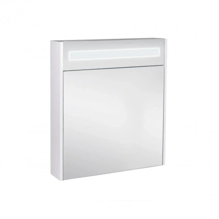 Дзеркальна шафа підвісна Qtap Robin 600х730х145 White з LED-підсвічуванням