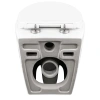 Унітаз підвісний Qtap Leo безободковий з сидінням Slim Soft-close