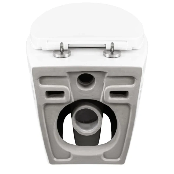 Унітаз підвісний Qtap Leo безободковий з сидінням Slim Soft-close
