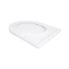 Сидіння для унітазу Qtap (Taurus 490) 422x360x30 мм, White, з мікроліфтом, Slim Duroplast, Quick Release
