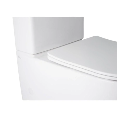Унітаз підлоговий безободковий сидіння Slim Duroplast Qtap