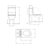 Унітаз-компакт Qtap Robin Ultra Quiet безободковий з сидінням Soft-close