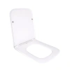 Сидіння для унітаза підлогового (Aries) 445×360×30 мм, White, з мікроліфтом? Slim Duroplast, Quick Release Qtap