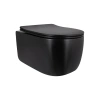 Унітаз підвісний Qtap Taurus Ultra Quiet 515×360×350 мм, Matt Black, з сидінням Slim Duroplast / Soft-close / Quick Release