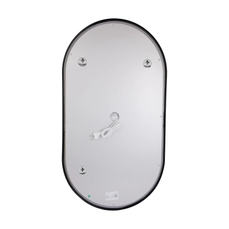 Дзеркало Qtap Scorpio (SC1) з LED-підсвічуванням Touch, з антизапотіванням, з димером, рег. темп. кольору (3000-6500K) Black