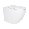 Унітаз підвісний білий 520x365x365 мм. з сидінням Slim Duroplast Qtap Robin
