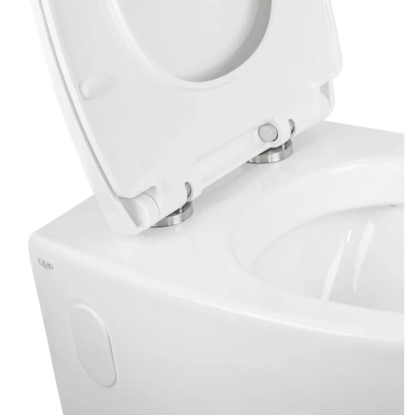 Унітаз підвісний Qtap Leo безободковий з сидінням Slim Soft-close