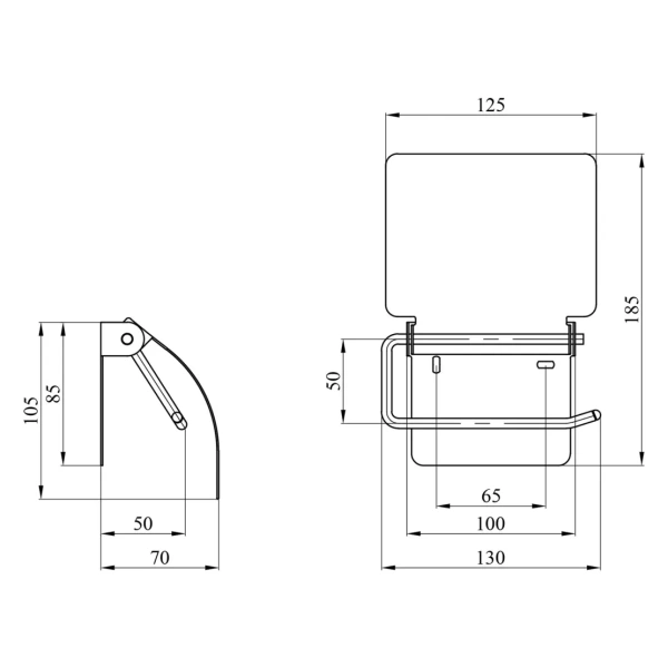 Тримач для туалетного паперу Kroner KRM Rizze - ACC302