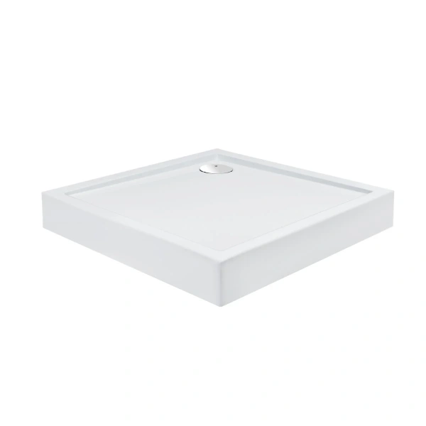 Фото Набір Qtap душова кабіна Capricorn Clear 2020x900x900 мм + піддон Tern 90x90x12 см з сифоном
