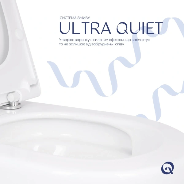 Унітаз підвісний Qtap Robin ML Ultra Quiet 520x365x365 мм, з сидінням Soft-close MagLock, White