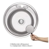 Фото Кухонна мийка Lidz 490-A Micro Decor 0,8 мм