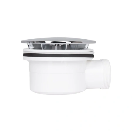 Фото Душовий піддон Qtap Tern 100x100x12 см + сифон