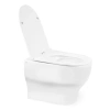 Унітаз підвісний Qtap Aries безободковий з сидінням Slim Soft-close