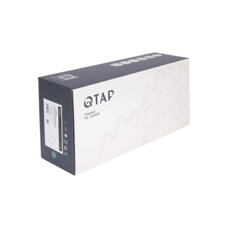 Фото Змішувач для ванни з довгим поворотним виливом та душовим гарнітуром Qtap Arvin
