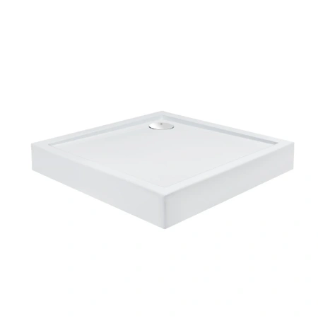 Фото Набір Qtap душова кабіна Capricorn Clear 2020x1000x1000 мм + піддон Tern 100x100x12 см з сифоном
