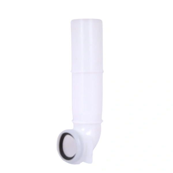 Кутова трубка змиву Qtap 82х74х262 мм White для інсталяції Standard