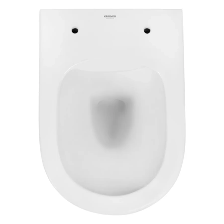 Унітаз підвісний безобідковий Kroner Harz WHI523632 RIMLESS з сидінням (KH523632WHIR)