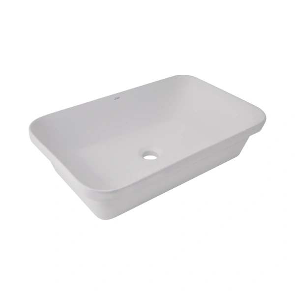 Раковина врізна Scorpio 615х390х150 мм, White, прямокутна, без донного клапана Qtap