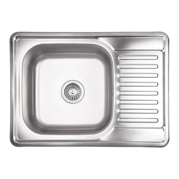 Кухонна мийка Lidz 6950 Decor 0,8 мм
