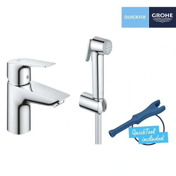 Фото Набір для гігієнічного душу зі змішувачем Grohe QuickFix StartEdge S-Size