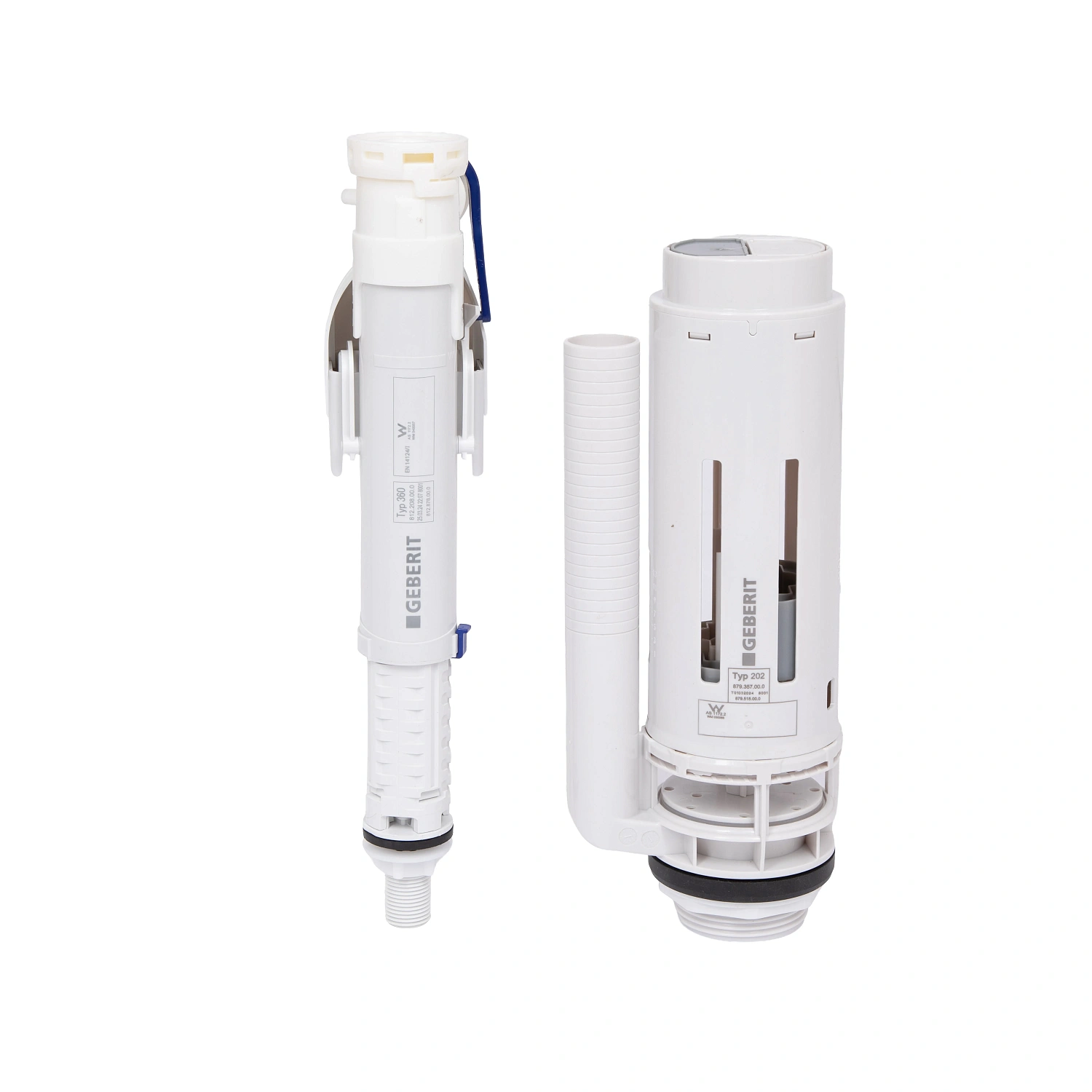 Qtap GB комплект арматури для бачка унітазу з подвійною круглою кнопкою змиву 4,8 см та клапаном нижньої подачі води, 3/6L CHR