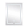 Дзеркало настінне прямокутне 600х800 з LED-підсвічуванням, з антизапотіванням Lidz Kubis