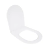 Сидіння для унітазу Qtap (Evia, Arvin, Leo 630) 410x330x22 мм, White, з мікроліфтом, Slim Duroplast, Quick Release