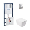 Набір унітаз з сидінням Qtap Crow + інсталяція Grohe Rapid SL