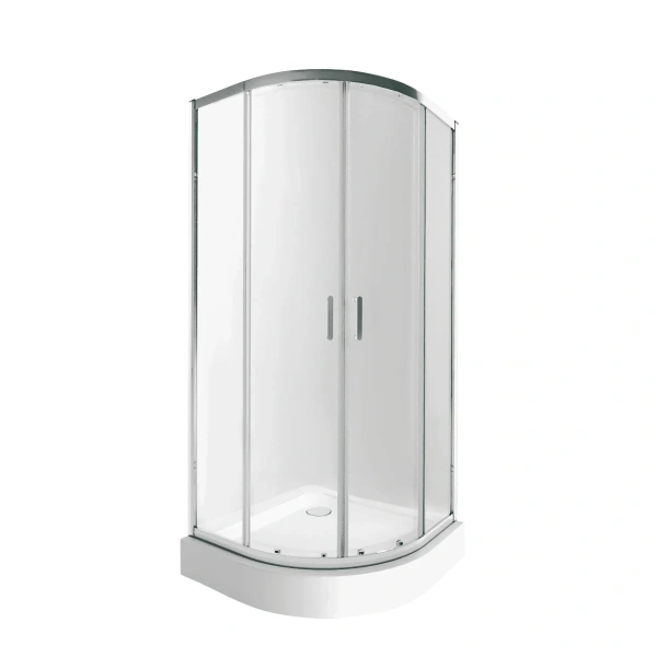 Набір Qtap душова кабіна Taurus Clear 2020x1000x1000 мм + піддон Robin 100x100x12 см з сифоном