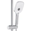Фото Душова система на три споживача (з виливом) хром Qtap Tern