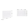 Клавіша змиву Qtap Standard 152x236x28 мм, White, лінійна