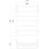 Фото Рушникосушка електричний Qtap Hotel з полицею