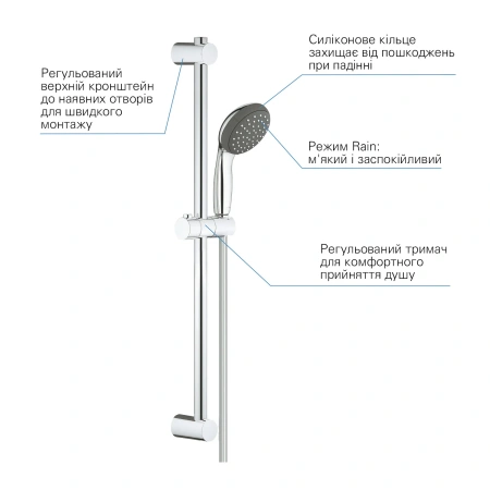 Фото Набір змішувачів 3 в 1 для ванної кімнати Grohe QuickFix StartEdge S-Size