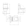 Унітаз підлоговий Qtap Leo Ultra Quiet 620×355×790 мм з сидінням Soft-close, White