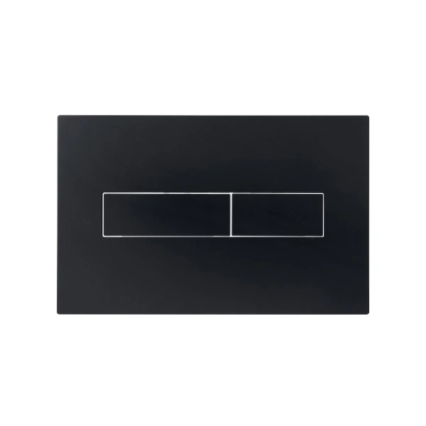 Клавіша змиву Qtap Standard 152x236x28 мм, Matt Black, лінійна