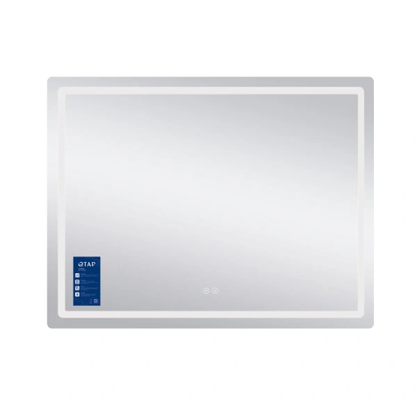 Дзеркало Qtap Mideya MI1) 1200х800 з LED-підсвічуванням Touch, з антизапотіванням, димером, рег. яскравості