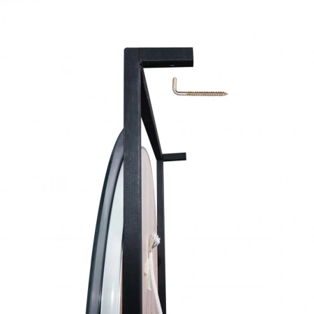 Дзеркало Qtap Taurus 600х850х140 Black/Whitish oak з LED-підсвічуванням