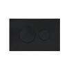Клавіша змиву Qtap Standard 152x236x28 мм, Matt Black, кругла