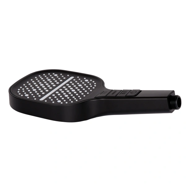 Фото Лійка для ручного душу Qtap Rucni 130x130 мм Black Matt