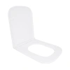 Сидіння для унітазу Qtap (Gemini 490) 428x344x37,5 мм, White, з мікроліфтом, Slim Duroplast, Quick Release