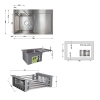 Фото Кухонна мийка з нержавіючої сталі Lidz 78*49R крило праворуч 3,0/1,0 мм Brushed Steel + Корзина