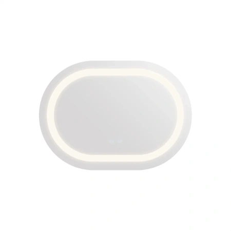 Дзеркало Qtap Gemini 600х800 з LED-підсвічуванням Touch, з антизапотіванням, з димером, рег. темп. кольору (3000-6500K)
