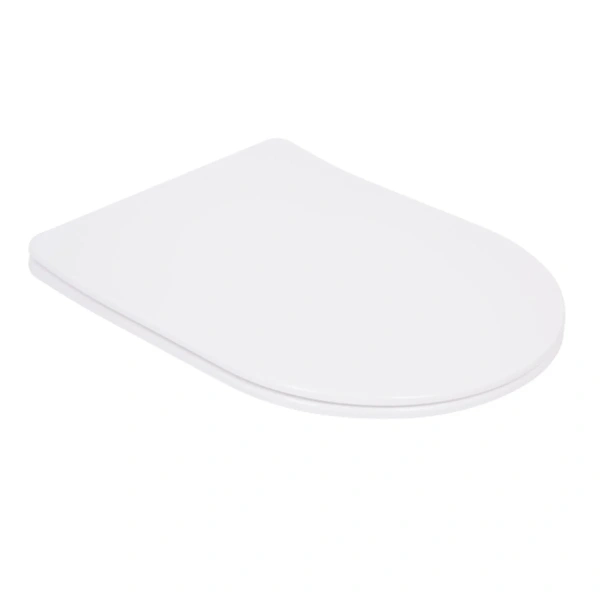 Сидіння для унітаза (Robin 520,660, Scorpio 520,660) 460x362x50 мм, White, з мікроліфтом, Slim Duroplast, Quick Release Qtap